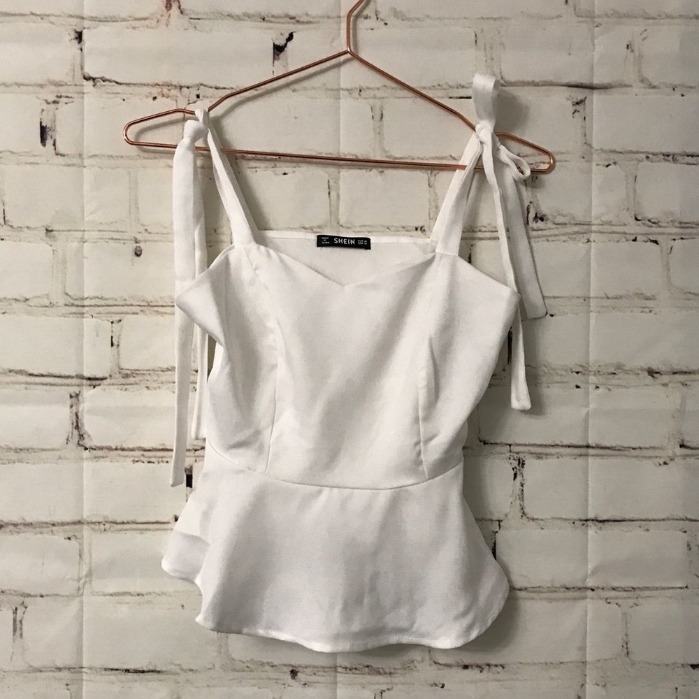White tie flare camisole